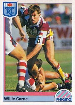 1992 Regina NSW Rugby League #153 Willie Carne Front